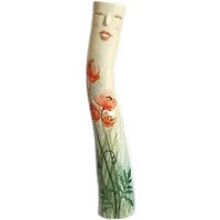 Tlily - Mädchen Gesicht Vase Ornament Blumentopf Künstliche Pflanzen Halter b von TLILY