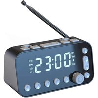 Tlily - Nacht Wecker/FM Radio Digital led Große Bildschirm Dual usb Schlaf Timer fm von TLILY