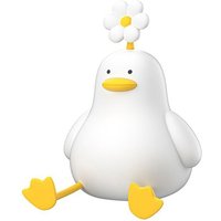 Nachtlicht mit Blumenente, 3 Farben, Silikonlichter, 1200 mAh wiederaufladbare süße Lampe, Timerlicht für das Wohnzimmer von TLILY