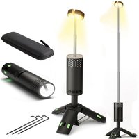 Tlily - Outdoor Teleskop Camping Licht 10000mAh Tragbare led Arbeit Magnet Stativ Basis Zelt Teleskop Laterne von TLILY