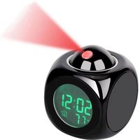 Tlily - Projektionswecker Deckenanzeige Snooze Schreibtisch Tischuhr Stimme Multifunktions-Digitalprojektionsuhr-Schwarz Tlily - Projektionswecker Deckenanzeige Snooze Schreibtisch Tischuhr Stimme Multifunktions-Digitalprojektionsuhr-Schwarz von TLILY