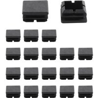 Tlily - Quadratischer Tisch Stuhl Bein Rohr Füße Insert Kappe 25Mm x 20 Stücke schwarz Tlily - Quadratischer Tisch Stuhl Bein Rohr Füße Insert Kappe 25Mm x 20 Stücke schwarz von TLILY