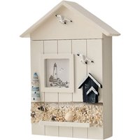 Tlily - Schlüsselbrett zur Wandmontage, Aufbewahrungsbox für Holzhäuser, Leuchtturm von TLILY