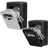 Tlily - Schlüsselkasten zur Wandmontage, Grau und Schwarz, 2er-Pack Tlily - Schlüsselkasten zur Wandmontage, Grau und Schwarz, 2er-Pack von TLILY