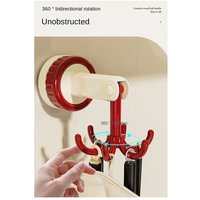 Sechs-Krallen-Haken Küchengeschirr-Aufbewahrungsregal Wandbehang Grün von TLILY