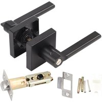 Tlily - Set Amerikanischen Türschloss 3-Hebel Typ Privatsphäre Hebel Griff Keyless für Halle Bett & Bad Zimmer von TLILY