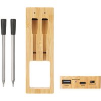 Smart Fleischthermometer Wireless Food Bluetooth mit Alarm für Smoker bbq Küche Air Fryer Ofen von TLILY