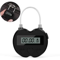 Smart Time Uhr LCD Display Multifunktions Timer, Wasserdichtes, Wiederaufladbares USB Temporat Vorhängeschloss von TLILY