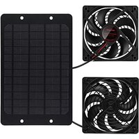 Tlily - Solarpanel-LüFter-Kit, 10 w 12 v Solarbetriebener LüFter für Den AußEnbereich, Wasserdicht, Tragbarer Ventilator-Abluftventilator mit 2 m von TLILY