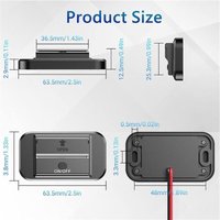 Tlily - Stück 12-V-USB-Steckdose für Wohnmobile, 36 w Dual QC3.0-Autoladegerät, Steckdose mit Kappe, 24-V-Schalterfeld von TLILY