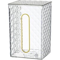 Tlily - Taschentuchbox für den Haushalt, transparent, für den Schreibtisch, Taschentuchbox, Pumppapier, Aufbewahrungsbox für Wohnzimmer und von TLILY