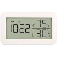 Tlily - Thermometer-Hygrometer für den Innenbereich mit Wecker, LCD-Digital (weiß) von TLILY