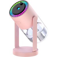 USB-betriebener Desktop-Projektions-Luftbefeuchter mit schüttelnden Köpfen, Rosa von TLILY
