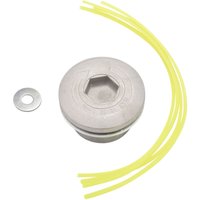 Tlily - Universal Aluminium Gras Trimmer Kopf Mit 4 Linien Pinsel Cutter Kopf Gewinde Nylon Gras Schneiden Linie Kopf für Rasenmäher Silber Tlily - Universal Aluminium Gras Trimmer Kopf Mit 4 Linien Pinsel Cutter Kopf Gewinde Nylon Gras Schneiden Linie Kopf für Rasenmäher Silber von TLILY
