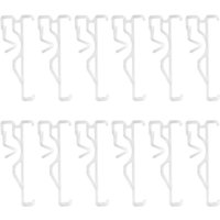 Tlily - Volant-Clips, Transparente Kunststoff-Volant-Clips für Jalousien, Versteckte Jalousie-Clips Horizontale Jalousien-Volants (12 StüCk) von TLILY