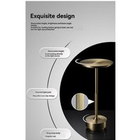 Wiederaufladbare kabellose Tischlampen Tragbares Batterielicht Silber Wiederaufladbare kabellose Tischlampen Tragbares Batterielicht Silber von TLILY