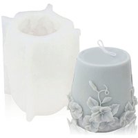Zylinderförmige Kerzenformen aus Silikon, 3D-Form für Aromatherapie-Kerzen, b von TLILY