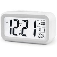 Led Digital Wecker Snooze Elektronische Home Deco Weiß Led Digital Wecker Snooze Elektronische Home Deco Weiß von TLILY
