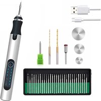 Usb Customizer Professional Gravierstift 30 Bits, Wiederaufladbarer Kabellos, Gravierwerkzeug für Metall von TLILY