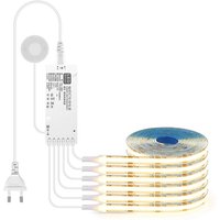Tlily - Touch Sensor Unterschrankleuchte Dimmbarer cob LED-Streifen Geeignet für Schlafzimmer, Kleiderschrank, Innenküchenumriss, EU-Stecker von TLILY