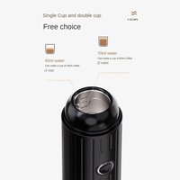 Tlily - Tragbare Kaffeemaschine, kabellose Heizung, wiederaufladbar, 2-in-1, kleine Reise-Espressomaschine für Camping, Büro, Wandern, Wohnmobil von TLILY