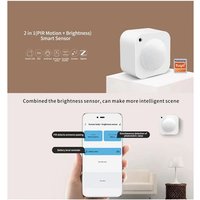 Tlily - Tuya 2 in 1 Smart Zigbee PIR-Bewegungssensor + Helligkeit Passiv-Infrarot-Detektor Batteriebetriebener Einbruchalarmsensor von TLILY