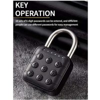 Tlily - Tuya Bluetooth Smart Fingerabdruck Türschloss Keyless Schnellentriegelung Anti-Diebstahl Vorhängeschloss IP67 Wasserdichtes Home Security Tlily - Tuya Bluetooth Smart Fingerabdruck Türschloss Keyless Schnellentriegelung Anti-Diebstahl Vorhängeschloss IP67 Wasserdichtes Home Security von TLILY