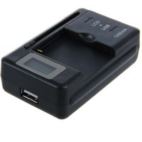 Tlily - Universal lcd Mobile Handy Akku Ladegerät usb Schnell Schwarz von TLILY