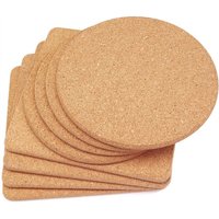 Untersetzer Aus Kork, Dickem Kork mit Feinen Partikeln und Hoher Dichte, Hitzebeständiger 7,8--Untersetzer Tischsets von TLILY