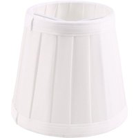 Tlily - Vintage Stoff Lampenschirm Tisch Schreibtisch Bett Abdeckung Halter Kronleuchter Weiß von TLILY