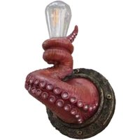 Wandleuchte Octopus Vintage Tentakelform Lampe Realistische Harz Tier led Leuchte Home Aisle Bar Dekorativ von TLILY