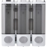 Wandmontage Seifenspender Badezimmer 3, Klare Flüssigkeit Dusche mit Befestigungsschrauben für Wandmontage Seifenspender Badezimmer 3, Klare Flüssigkeit Dusche mit Befestigungsschrauben für von TLILY