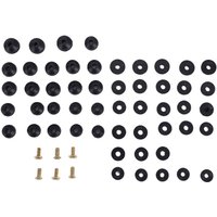 Tlily - Wasserhahn-Unterlegscheiben, 58Er-Pack Flache und AbgeschräGte Gummi-Wasserhahn-Unterlegscheiben Messing-Latzschrauben-Sortiment, -Kit von TLILY