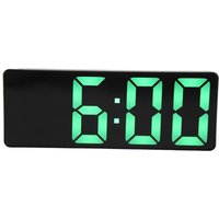 Wecker, LED-Uhr fürs Schlafzimmer, elektronischer Desktop mit Temperaturanzeige, einstellbare Helligkeit (grün) von TLILY