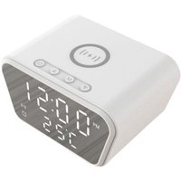 Wecker 15W Intelligentes kabelloses Ladegerät LED Digital Weiß Wecker 15W Intelligentes kabelloses Ladegerät LED Digital Weiß von TLILY