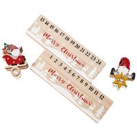 Weihnachts-Countdown-Kalender aus Holz, Weihnachts-Adventskalender Weihnachts-Countdown-Kalender aus Holz, Weihnachts-Adventskalender von TLILY