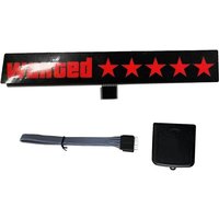 Windschutzscheibe Elektrische 5Sterne Gesucht Auto LED Fenster Aufkleber Rot Licht Up für JDM Glow Panel Dekoration Zubehör Windschutzscheibe Elektrische 5Sterne Gesucht Auto LED Fenster Aufkleber Rot Licht Up für JDM Glow Panel Dekoration Zubehör von TLILY