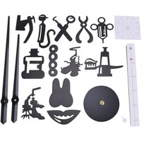 Zahnarzt DIY Riesen Wanduhr Dental Arzt Übergroße Große Nadel Spiegel Büro Dekor Geschenk Kunst Schwarz von TLILY
