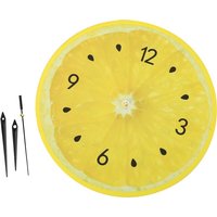 Zitrone Obst Wanduhr Uhren Home Decor Wohnzimmer tropischen Kunst von TLILY