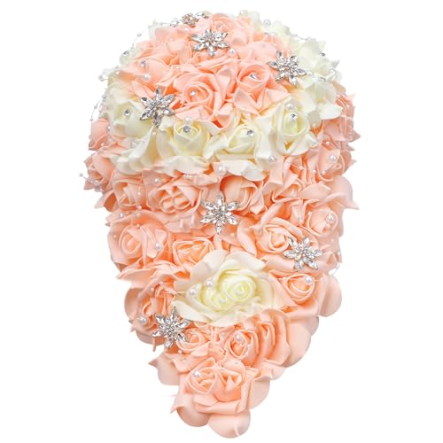 Brautjungfernsträuße Braut Brautjungfern Hochzeitsstrauß Strassstrauß Hochzeits-Requisiten Bouquet Deko von TLMDXTEU