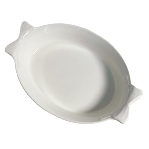 TLMDXTEU Keramik-Auflaufform Bogenschale Auflaufform Oval Keramik Obstsalatteller von TLMDXTEU