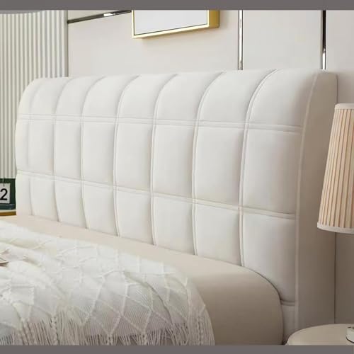 Bett Kopfteil Bezug/Überzug, Staubdichte Stretch Bett Kopfteil Abdeckung, Rückenschutz All-Inclusive Slipcover, Bettkopfteil Hussen Waschbarer All-in-One-Bezug ( Color : Beige , Size : 180cm(71inch) ) von TLMQYXZE