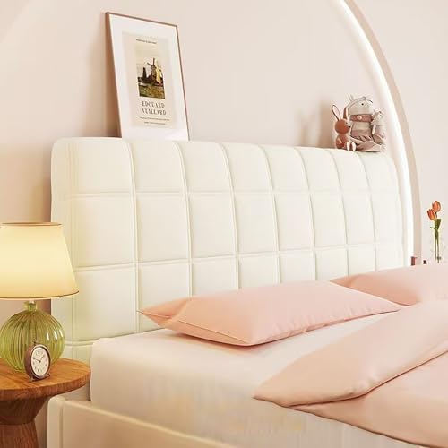 TLMQYXZE Kopfteilbezug Bett/Überzug, 180/140/160/200/180/190/200 Bett Kopfteil Bezug Bettkopfteil Hussen Strecken Headboard Cover All-Inclusive Staubdichte Kopfbedeckungen Bett Kopfteil Abdeckung(Beig von TLMQYXZE