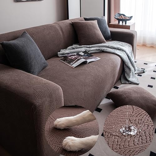 TLMQYXZE Modern Sofa Überzug 1 2 3 4 5 Sitzer Stretch Sofabezug Universal Wasserabweisend Couch Überzug Sofaüberwürfe Elastische Jacquard Couchbezug Rutschfest Sofaschoner Für Hunde Katzen(Brown,305CM TLMQYXZE Modern Sofa Überzug 1 2 3 4 5 Sitzer Stretch Sofabezug Universal Wasserabweisend Couch Überzug Sofaüberwürfe Elastische Jacquard Couchbezug Rutschfest Sofaschoner Für Hunde Katzen(Brown,305CM von TLMQYXZE
