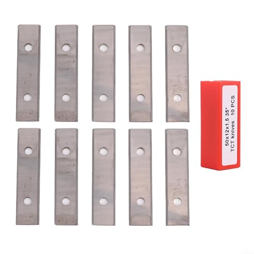 10er-Packung Wendeschneidplatten aus Hartmetall mit Aufbewahrungsbox for Farbschaber zur Holzbearbeitung, Holzveredelung, Hobelköpfe, Schlitzfräser von TLTLT