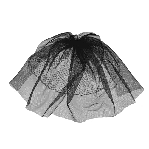 Elegantes Braut-Kopfschmuck-Set – 2-teiliges Hochzeitsschleier-Stirnband, Braut-Kopfschmuck for die Braut, Geburtstagsfeier, Brautparty, Fotoshooting-Zubehör(Black) von TLTLT