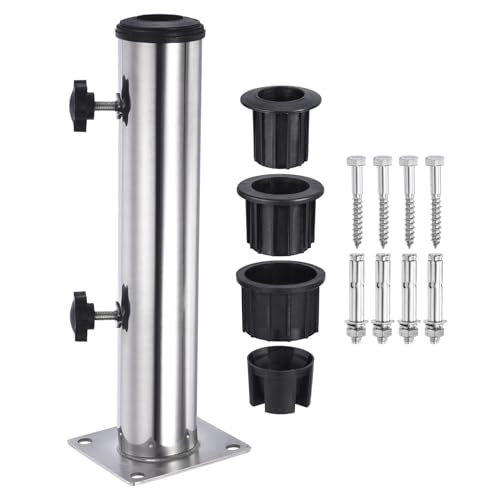 TLTLT Ersatzrohr for Schirmständer aus Edelstahl – Verstellbarer Deckhalter for Terrasse, Garten – Universeller Tischschirmständer for den Außenbereich von TLTLT