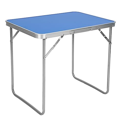 TLTLT Leichter Klapptisch aus Aluminium, 70 x 50 x 60 cm, tragbarer Camping-Picknicktisch mit Griff for Outdoor- und Indoor-Strand-Grillpartys von TLTLT