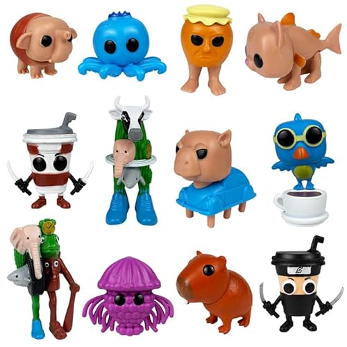 TLXNN 12-teiliges Hirnrottier-Figuren-Set La Vacca Saturno Saturnita Statue Mini Cappuccino Assassino Modell Kuchendekoration TLXNN 12-teiliges Hirnrottier-Figuren-Set La Vacca Saturno Saturnita Statue Mini Cappuccino Assassino Modell Kuchendekoration von TLXNN