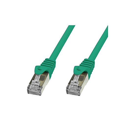 TECHLY Professional 101157 Netzwerkkabel Patchkabel Kupfer Cat.6 Grün SFTP LSZH 1,5m Grün von Techly